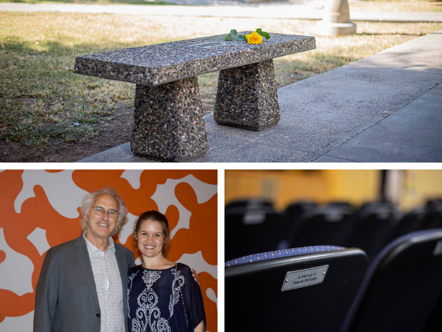 Tribute Gifts at Phoenix College - bench, scholarship, engraved Bulpitt seat