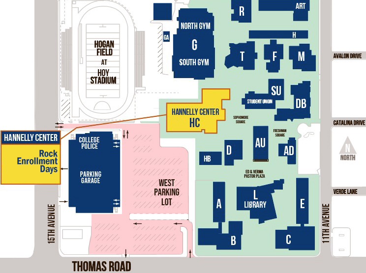 Hannelly Center Map | Phoenix College