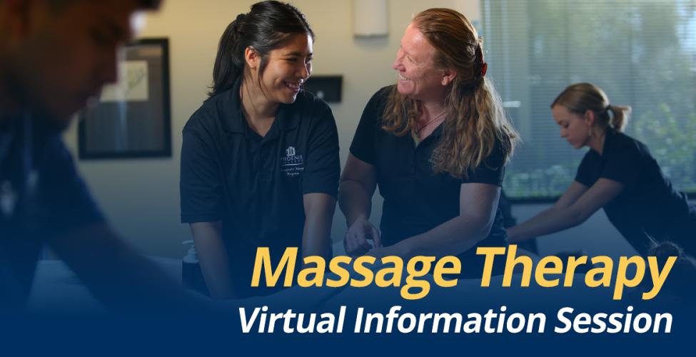 Get started on the path to becoming a licensed massage therapist.  Attend a virtual info session at Phoenix College!
