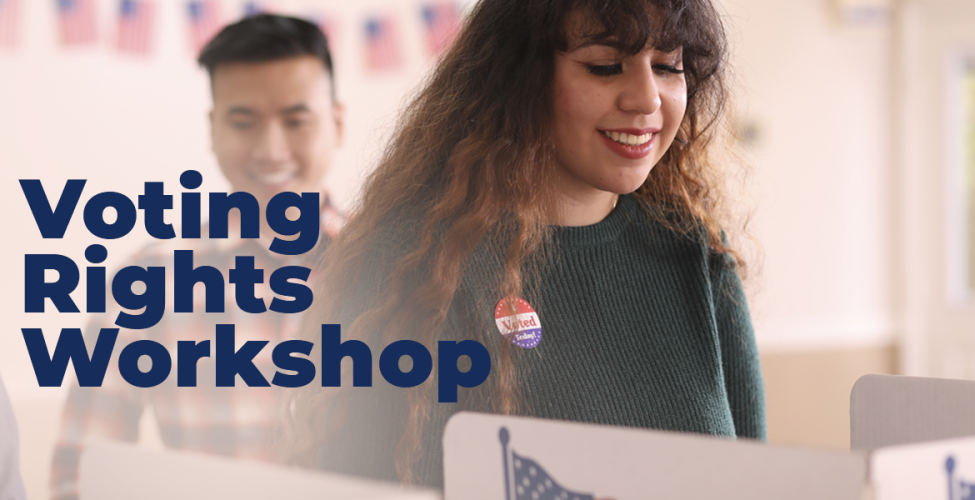 Attend the Voting Rights Workshop at Phoenix College, Tuesday, Sept. 20, at the Hacienda Room