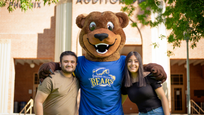 Dream.US Scholarship - photo of two students with Bumstead PC Mascot