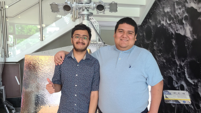 Varune Murale and Jesus Zermeno, two Phoenix College MESA students selected for NCAS: Mission 3 at NASA Ames Research Center