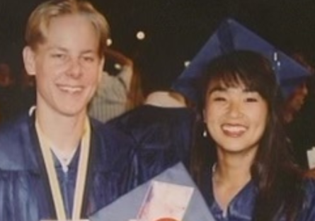 Phoenix College alumni Jae Staats and Nancy Chong at their 1993 graduation from Phoenix College.