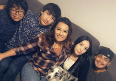 Sarah Nunez with her grown children
