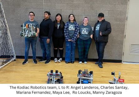 Phoenix College's Kodiak Robotics team at the VEX U competition