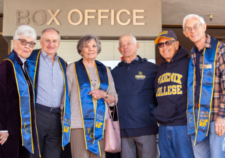 Peter with Half Century Club Members at PC Centennial Kick-Off Event (January 2020)