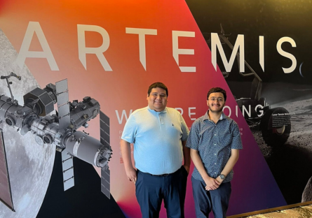 Phoenix College students Jesus Zermeno and Varun Murale at NASA Ames Research Center
