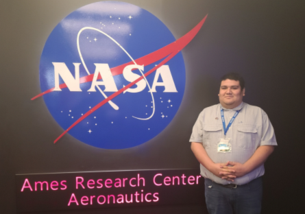 Phoenix College student Jesus Zermeno at NASA's Ames Research Center