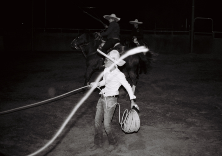 Artist BrassTuna captures the participants in Mexican Charrería at Corona Ranch