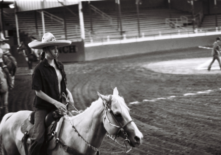 Artist BrassTuna captures the participants in Mexican Charrería at Corona Ranch