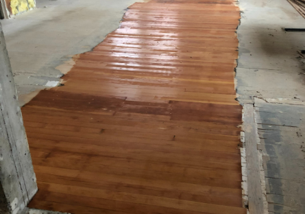 Image of recovered hardwood floors