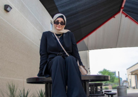 Phoenix College and Central High School student Zahraa Alfatlawi makes her mark on any campus she visits.