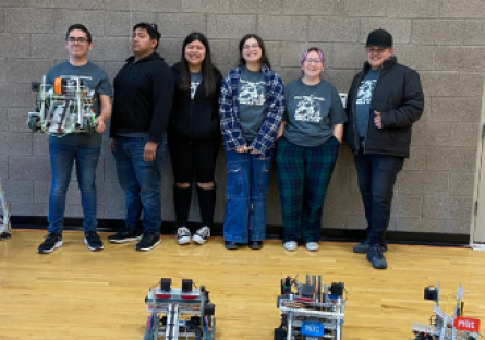 Phoenix College Kodiak Robotics team at the VEX U competiton