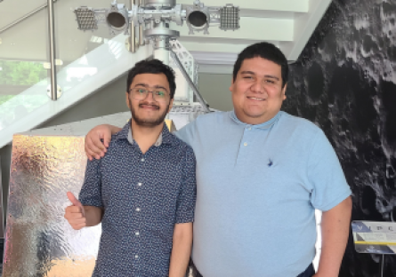 Varune Murale and Jesus Zermeno, two Phoenix College MESA students selected for NCAS: Mission 3 at NASA Ames Research Center