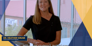 Dr. Kruse welcoming students screenshot