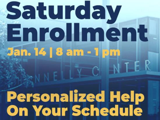 Receive Personalized Enrollment Help, on YOUR Schedule--Sat, Jan. 14, at Phoenix College.
