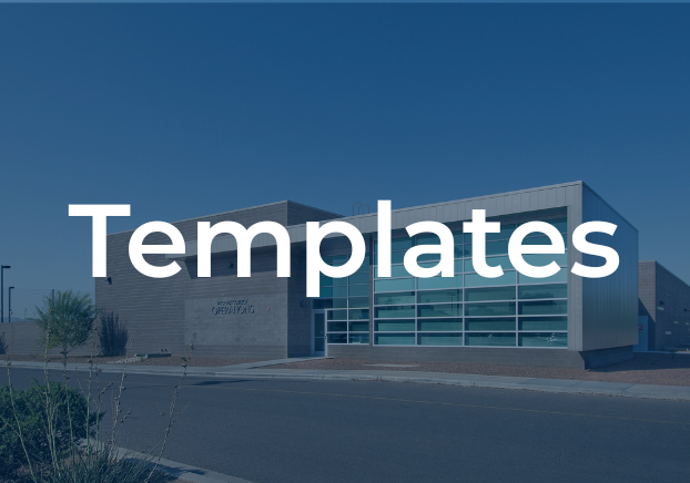 Templates over an image of the PC Operations Building